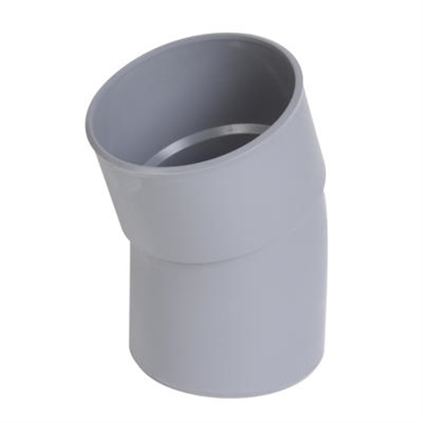 Coude PVC à coller 20° Mâle/Femelle Diamètre 100 mm couleur gris