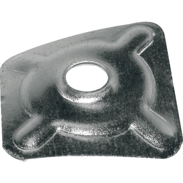 Plaquette glavanisé PPSO dimensions 40 x 40 mm avec trou 8.5 mm - boîte de 100