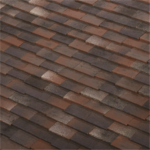 Tuile terre cuite plate Bocage Bastide 1BGB Terreal - Vieux toit foncé