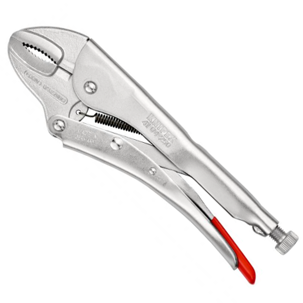 Pince de connexion étau zinguée brillante - Fer laminé - Knipex - Longueur 250 mm