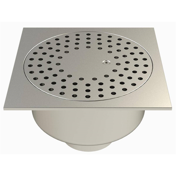 SIPHON 247X247 SORTIE VERT 100 MM SECURITE VIS 25100SV