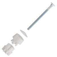 Fixations pour abattant de WC - modèle Allibert - écrous serrage rapide - Noyon et Thiebault