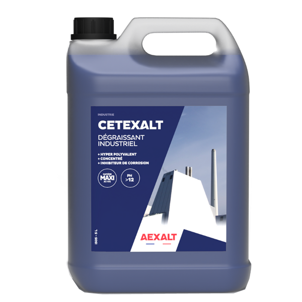 Nettoyant dégraissant industriel polyvalent - Cetexalt Aexalt - bidon de 5 litres