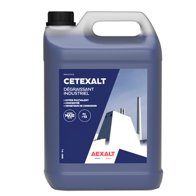 Dégraissant nettoyant industriel polyvalent - Cetexalt Aexalt - bidon de 5 litres