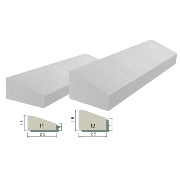 BORDURE BETON ILOT I2 CLASSE T (1M)