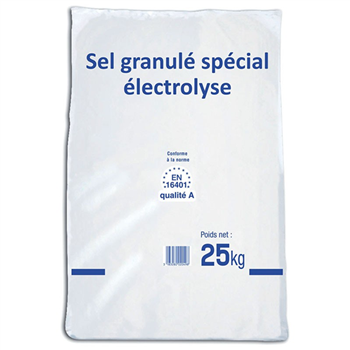 Sel de piscine spécial électrolyse sac de 25 kg