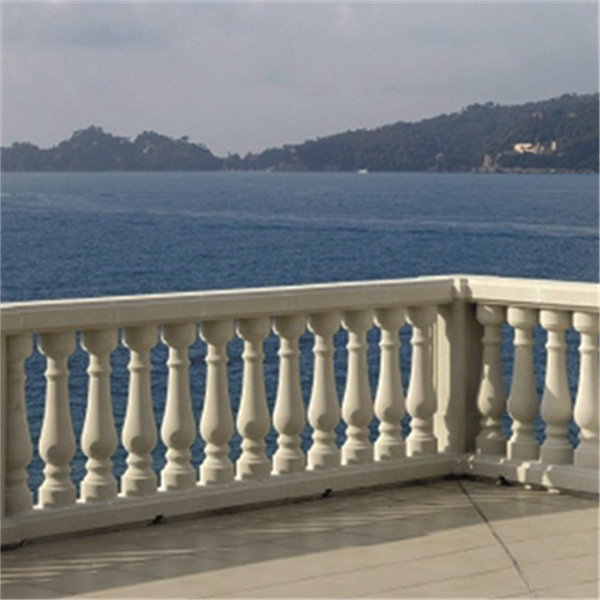 Balustre Série-770 (BTR-770) béton décoratif - Blanc - 16x77 cm - Ø15 cm