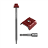 Pack de fixations bacs acier sur charpente bois - Rouge tuile RAL8012 - 6,5 MM x 100,0 MM - Seau de 100