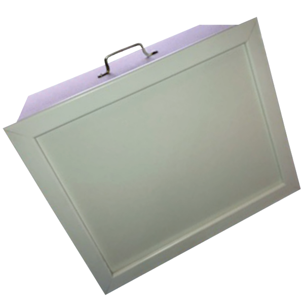 Trappe de visite isolante RE2020 avec rehausse de 340,0 MM - R = 10,00 m².K/W - réservation de 550 x 550 MM