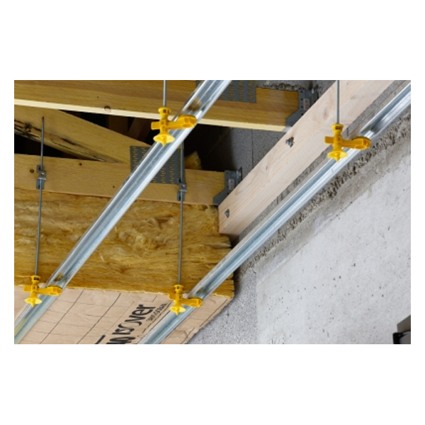 Clip Plénum de suspente Isover Intégra 2 pour plénum technique en comble perdu - boîte de 50