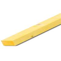 Liteau en sapin traité classe 2 jaune - bois de charpente - 48 MM x 18 MM - longueur 4,00 M