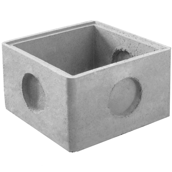 Regard d'eaux pluviales à emboîtement RM50 en béton - dimensions intérieures 50 x 50 x 30 CM