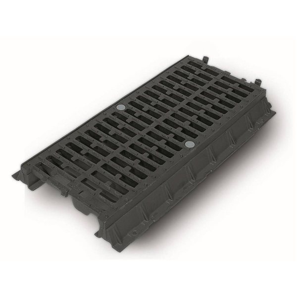 GRILLE 1M POUR CANIVEAU 30 BOULONNEE BARREAU ELASTIQUE