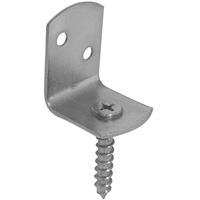 Connecteur de palissade Simpson CP en acier électro-zingué blanc - 38 x 35 mm