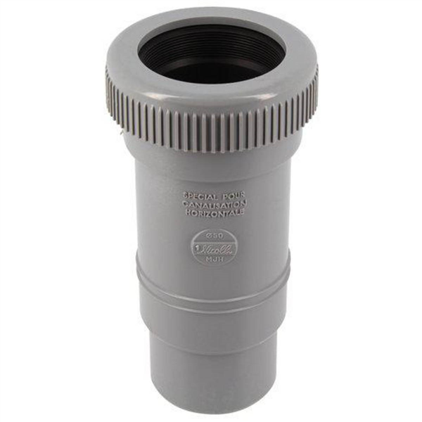 Manchon de dilatation pour canalisations d'allure horizontale - Mâle/Femelle - ø 50 mm - Gris