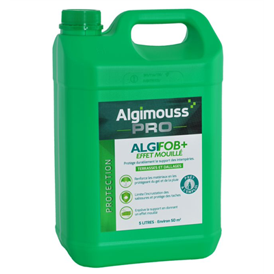 Imperméabilisant dallage et sol extérieur Algifob + effet mouillé bidon de 5 litres