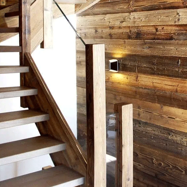 Bardage bois brûlé brossé pour l'extérieur - Vieux Bois "Brûlé Soleil" - 145 x 21 mm - 3,60 m