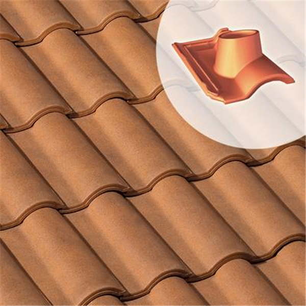 Tuile à douille Gallo Romane - diamètre 120 mm - Brun vieilli