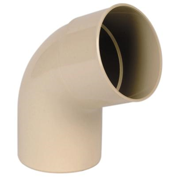 Coude mâle/femelle Nicoll pour tube de descente - Angle 67°30 - Diamètre 100 mm - Techtan Sable