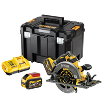 Scie circulaire Dewalt XR Flexvolt 54V Ø190mm - en coffret avec 2 batteries 9Ah et chargeur