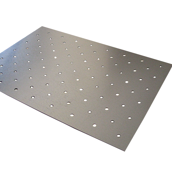 Gabarit de perçage Dinac pour clous podotactiles - acier galvanisé - 638 MM x 450 MM