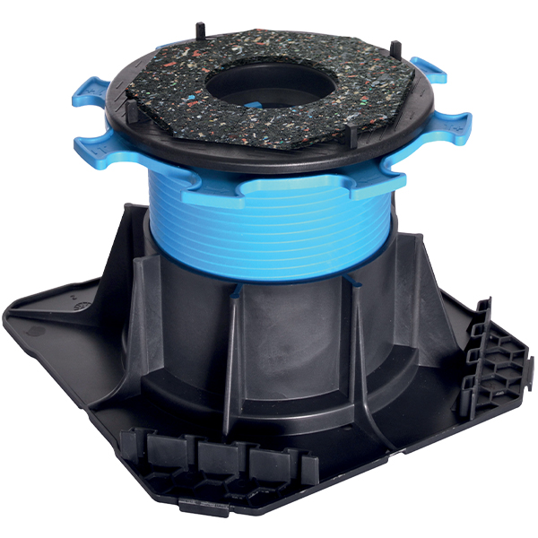 Plot pour terrasse en dalles Cleman Jouplast - hauteur réglable de 80 à 130 MM