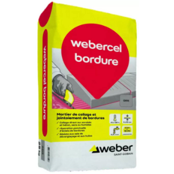 WEBERCEL BORDURE BLANC 25KG
