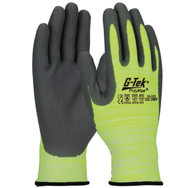 Gant anti-coupure haute visibilité Gypso avec enduction nitrile taille 9