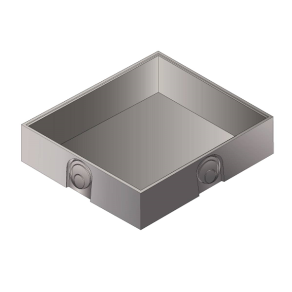 Fond de regard carré 2000x2000 - H600 - Canalisations Ø250 à Ø480