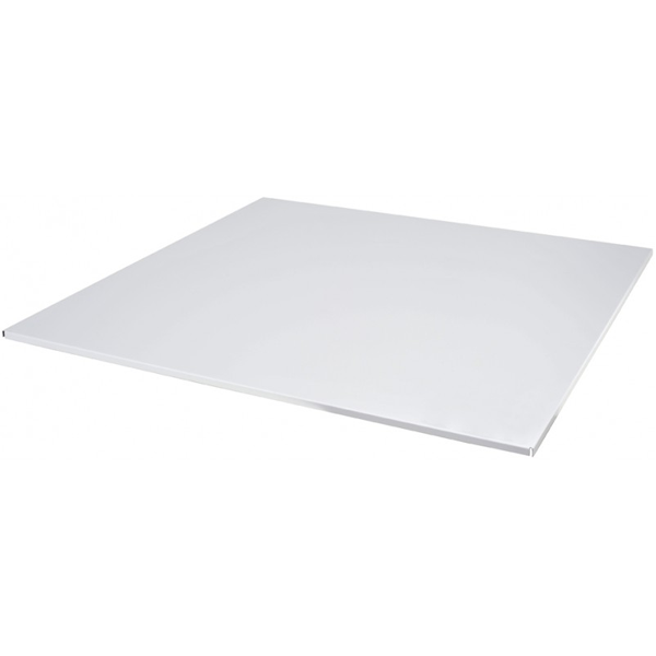 Bac cassette EC7 pour plafond démontable - acier prélaqué blanc - Non perforé (lisse) - 60,0 CM x 60,0 CM