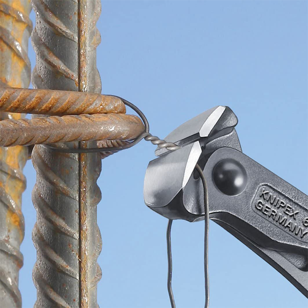 Pince coupante frontale pour torsader et couper les fils à ligaturer - Knipex - Longueur 200 mm