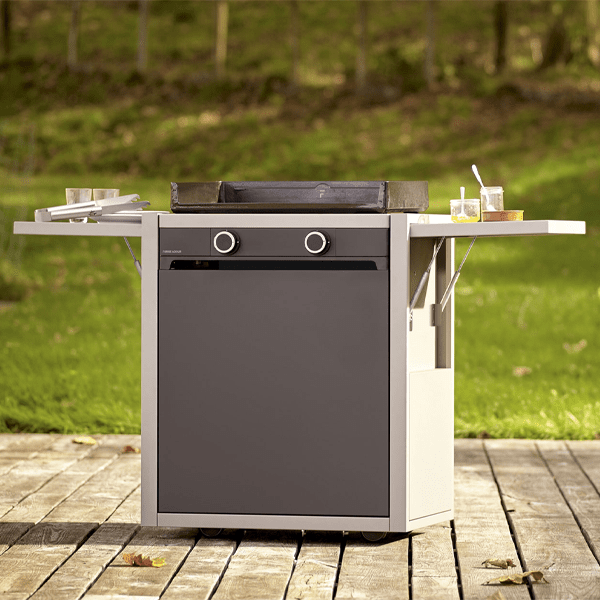 Chariot acier fermé pour plancha Forge Adour Modern 60