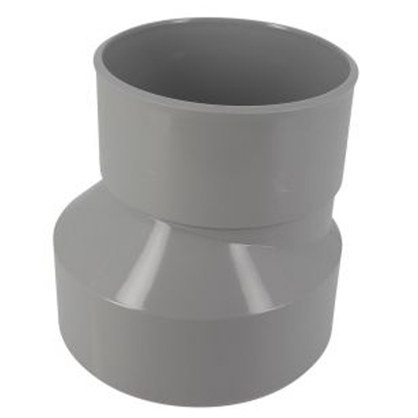 Réduction extérieure excentrée PVC pour évacuation d'eau - mâle/femelle - Ø 160/125 mm
