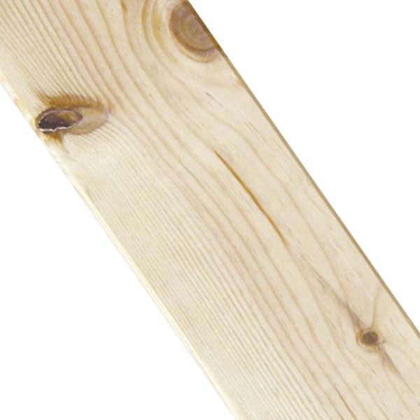 Lambris intérieur en Pin naturel - Noueux - Profil Grain d'orge - 10 x 90 mm - L.2 m