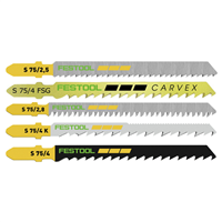 Lames de scie sauteuses Festool pour le travail du bois longueur 75 mm lot de 25 lames