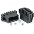 Sabot enveloppant pour échelle Tubesca en plastique noir section 90 x 25 mm - lot de 2