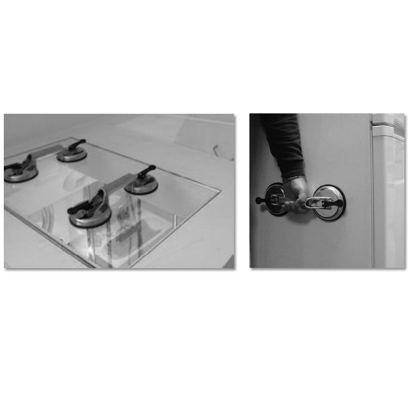Ventouse de préhension double Taliaplast pour carrelage, panneau ou vitre - 330 x 120 mm - 80 kg max