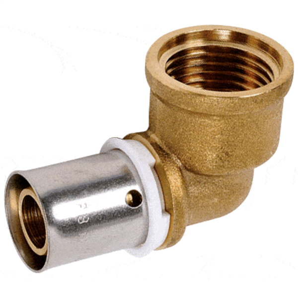 Coude femelle à sertir 1/2" PER 16x20 Raccord SERTIpress type radial