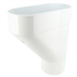 Jambonneau Nicoll JAM100B pour tube de descente de gouttière cylindrique de 100 mm - Techtan - blanc