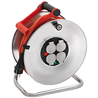 Enrouleur électrique Brennenstuhl Silver-33 - câble de 33,0 M H07RN-F 3G2,5 avec 4 prises IP44