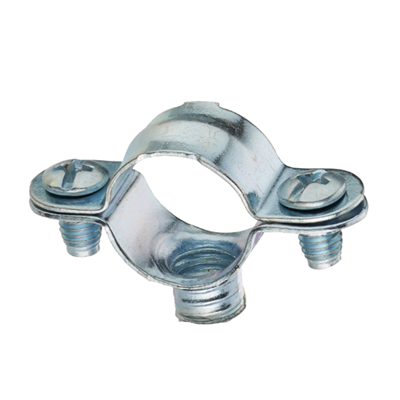 Collier de fixation simple - Tubes en acier et cuivre - Diamètre 25 mm - Sachet de 5