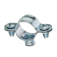 Collier de fixation simple - Tubes en acier et cuivre - Diamètre 25 mm - Sachet de 5