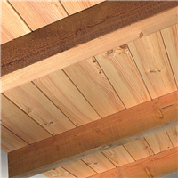 Parquet brut Pin Maritime noueux 4 chanfreins spécial mezzanine à clouer - 140 MMx20 MM - L.2 M