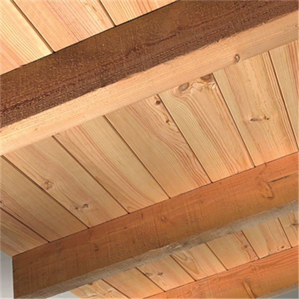 Parquet brut Pin Maritime noueux 4 chanfreins spécial mezzanine à clouer - 140 MMx20 MM - L.2 M