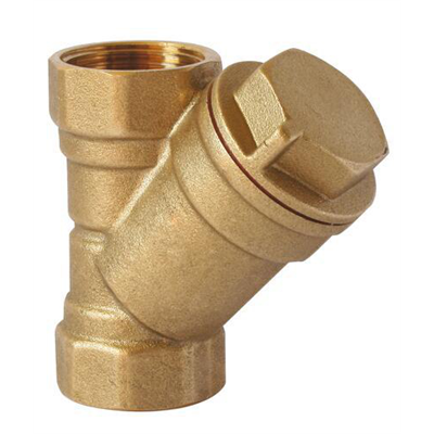 Filtre en Y en laiton Double Femelle 3/4" tamis en acier inox