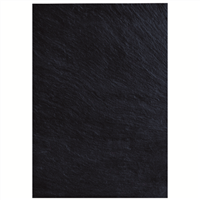 Ardoise en fibres-ciment - surface lisse bords épaufrés - Bravan - Noire -  24 x 40 cm