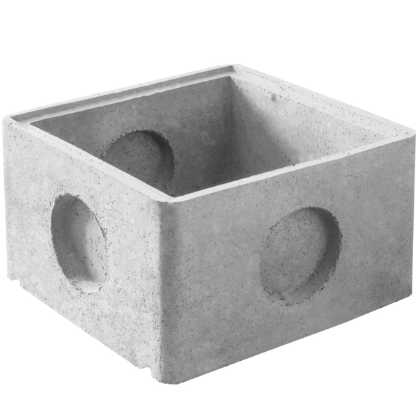 Rehausse à emboîtement RH50h34 pour regard d'eaux pluviales RC50 en béton - dimensions int. 50 x 50 x 34 CM