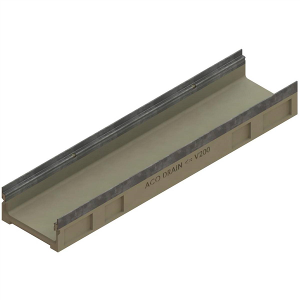 ACO MULTIDRAIN 200 BP BASSE HAUTEUR 120MM