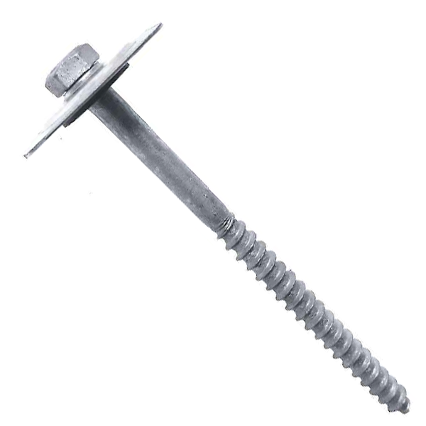 Tirefond à visser PST - tête hexagonale avec cavalier - acier galvanisé - 8 x 120 mm - seau de 100