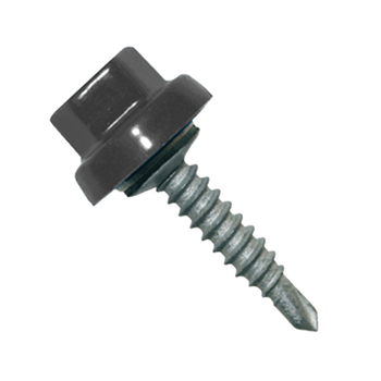 Vis bac acier Gris graphite RAL7022 - Zacrovis Bois TH12 - 6,3 MM x 22,0 MM - Boîte de 25